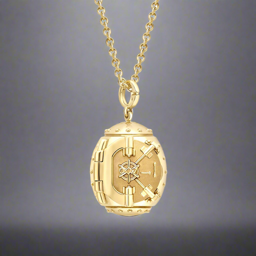 007Store Fabergé x 007 Goldfinger Egg Safe Locket with Ruby Heart Surprise
