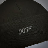 007Store James Bond 007 Embroidered Beanie - Black Edition, view 2