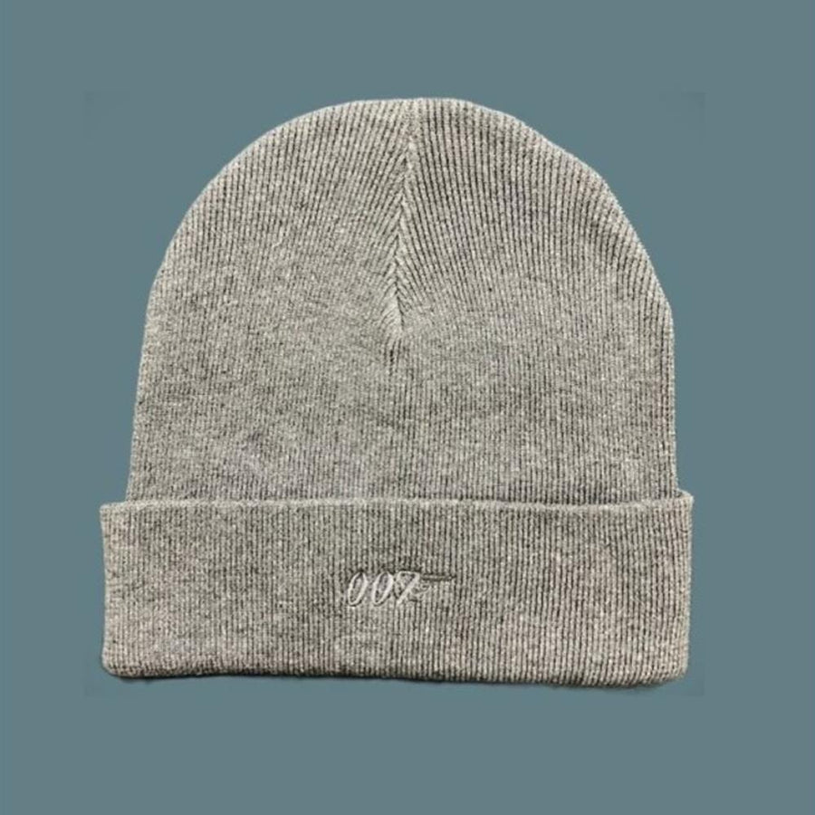 007Store James Bond 007 Embroidered Beanie - Grey Edition