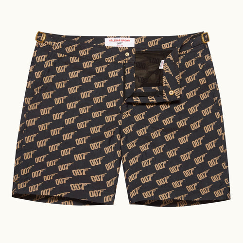 007Store James Bond 007 Monogram Swim Shorts - By Orlebar Brown