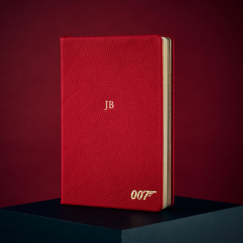 007Store James Bond 007 Personalised Leather A5 Notebook (3 Colours)