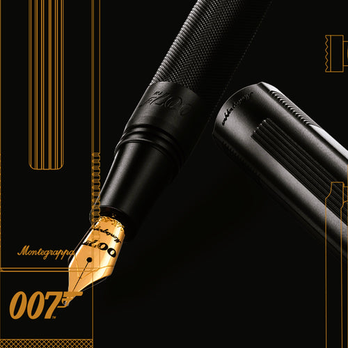 007Store James Bond 007 Special Issue Fountain Pen - Black Edition - By Montegrappa