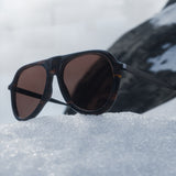 007Store James Bond 007 Vedretta Sunglasses US - Tamboura Tortoise / Antique Gold / Espresso Edition - By Barton Perreira (Pre-order), view 2