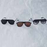 007Store James Bond 007 Vedretta Sunglasses - Tamboura Tortoise / Antique Gold / Espresso Edition - By Barton Perreira (Pre-order), view 3