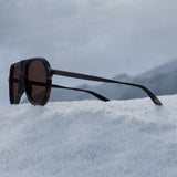 007Store James Bond 007 Vedretta Sunglasses - Tamboura Tortoise / Antique Gold / Espresso Edition - By Barton Perreira (Pre-order), view 4