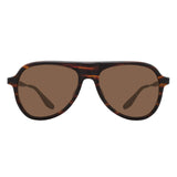 007Store James Bond 007 Vedretta Sunglasses - Tamboura Tortoise / Antique Gold / Espresso Edition - By Barton Perreira (Pre-order), view 5
