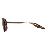 007Store James Bond 007 Vedretta Sunglasses - Tamboura Tortoise / Antique Gold / Espresso Edition - By Barton Perreira (Pre-order), view 6