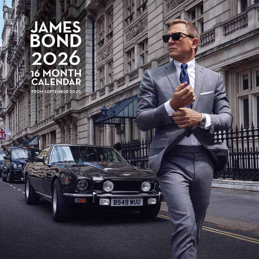 007Store James Bond 2026 Wall Calendar (Outlet Item)