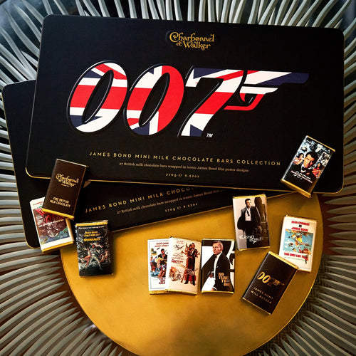 007Store James Bond 25 Mini Milk Chocolate Bars Tin - By Charbonnel et Walker (270g)