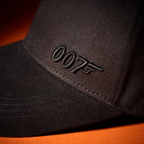 007Store James Bond 3D 007 Embroidered Baseball Cap - Black On Black, view 3