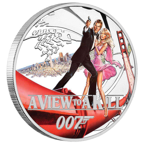 007Store James Bond A View To A Kill 1/2 oz Silver Proof Coin - By The Perth Mint