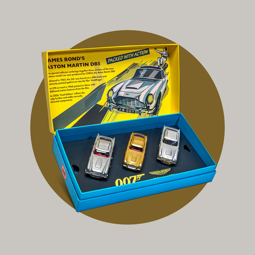 007Store James Bond Aston Martin DB5 Model Car Collector Set - 70th Anniversary Edition - By Corgi
