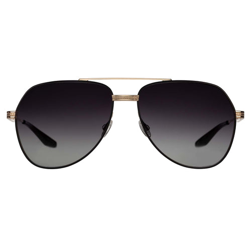 007Store James Bond Avtak Sunglasses - Black/Gold/Smolder - By Barton Perreira