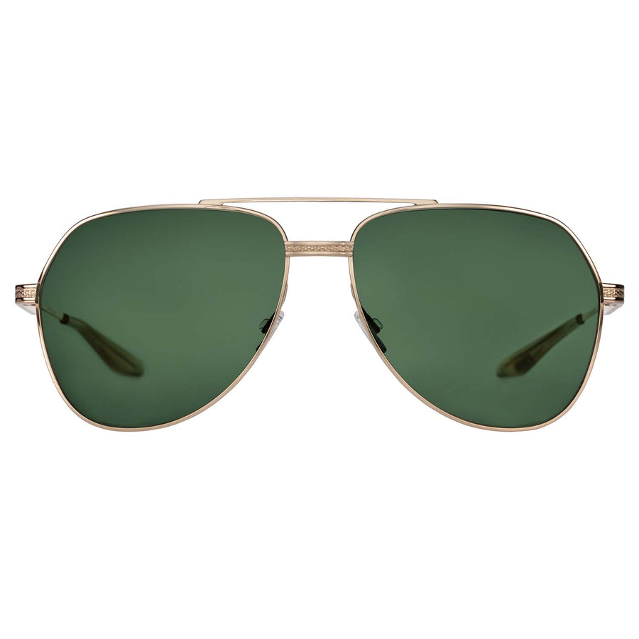 007Store James Bond Avtak Sunglasses - Gold/Green - By Barton Perreira