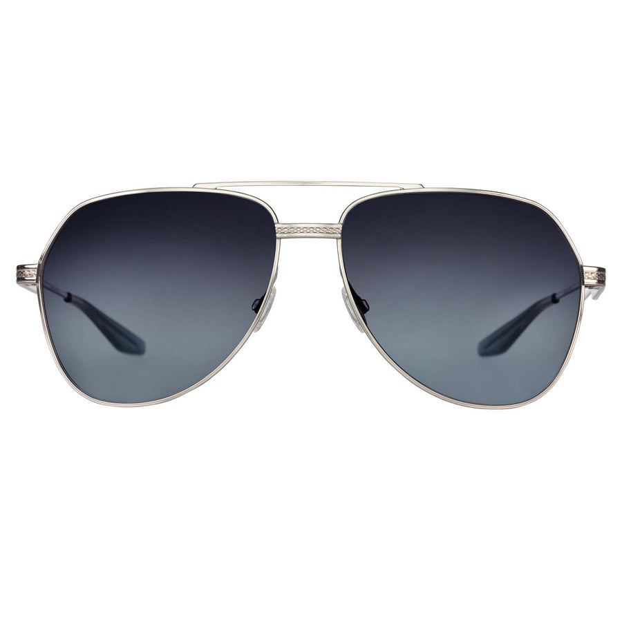 007Store James Bond Avtak Sunglasses - Silver/Blue - By Barton Perreira