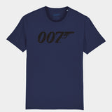 007Store James Bond Black 007 Logo T-Shirt (7 colours), view 2
