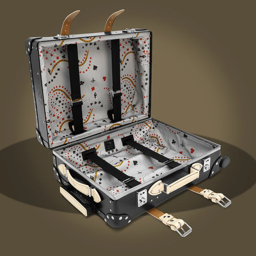 007Store James Bond Carry-On Trolley Case - Black & Ivory Casino Royale 20th Anniversary Edition - By Globe-Trotter