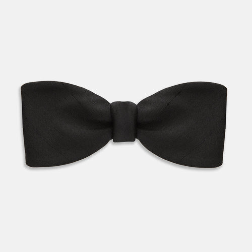 007Store James Bond Black Silk Bow Tie - Casino Royale Edition - By Turnbull & Asser