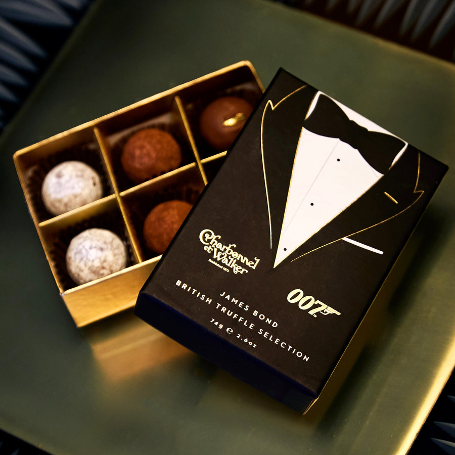007Store James Bond Black Tie Truffle Box - By Charbonnel et Walker (74g)