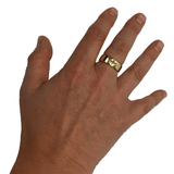 007Store James Bond Blofeld No.1 SPECTRE Agent 18ct Gold Ring Prop Replica, view 5