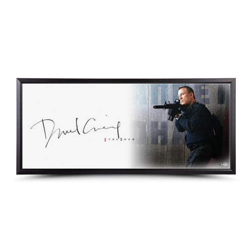007Store James Bond Daniel Craig Autographed Framed Print - No Time To Die Combat Edition