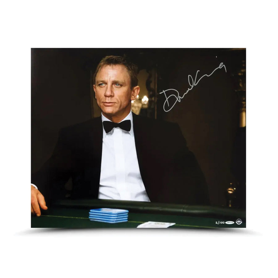 007Store James Bond Daniel Craig Autographed Print - Casino Royale Numbered Edition
