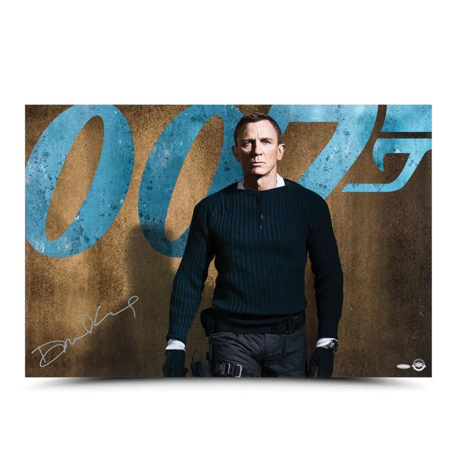 007Store James Bond Daniel Craig Autographed Print - No Time To Die Edition