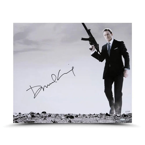 007Store James Bond Daniel Craig Autographed Print - Quantum Of Solace Numbered Edition