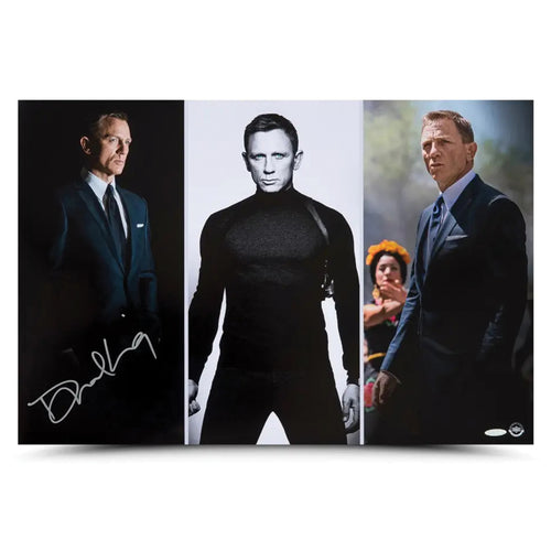 007Store James Bond Daniel Craig Autographed Print - Spectre Montage Edition
