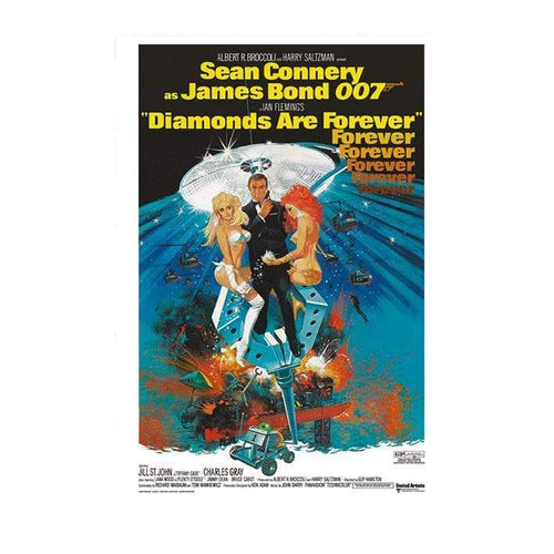 007Store James Bond Diamonds Are Forever Postcard