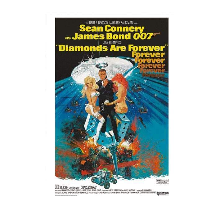 007Store James Bond Diamonds Are Forever Postcard