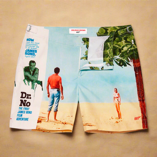 007Store James Bond Dr. No Poster Swim Shorts - By Orlebar Brown