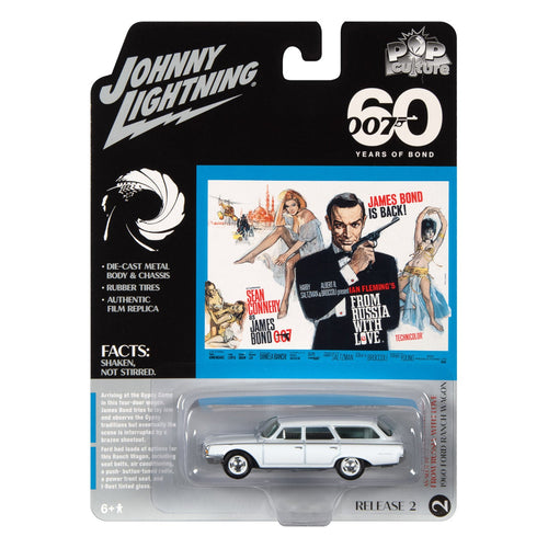 007Store James Bond Ford Ranch Wagon Model Car - From Russia With Love Edition - By Johnny Lightning (Outlet Item)