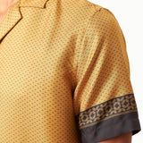 007Store James Bond Gold Silk Shirt - By Orlebar Brown, view 4