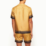 007Store James Bond Gold Silk Shirt - By Orlebar Brown, view 5