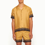 007Store James Bond Gold Silk Shirt - By Orlebar Brown, view 6