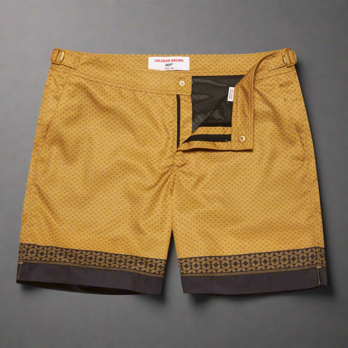 007Store James Bond Gold Swim Shorts - By Orlebar Brown