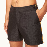 007Store James Bond Gold Trim Jacquard Swim Shorts - By Orlebar Brown, view 5