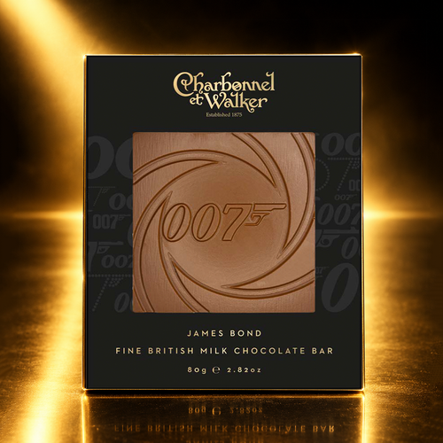 007Store James Bond Gun Barrel Milk Chocolate Bar (80g) - By Charbonnel et Walker