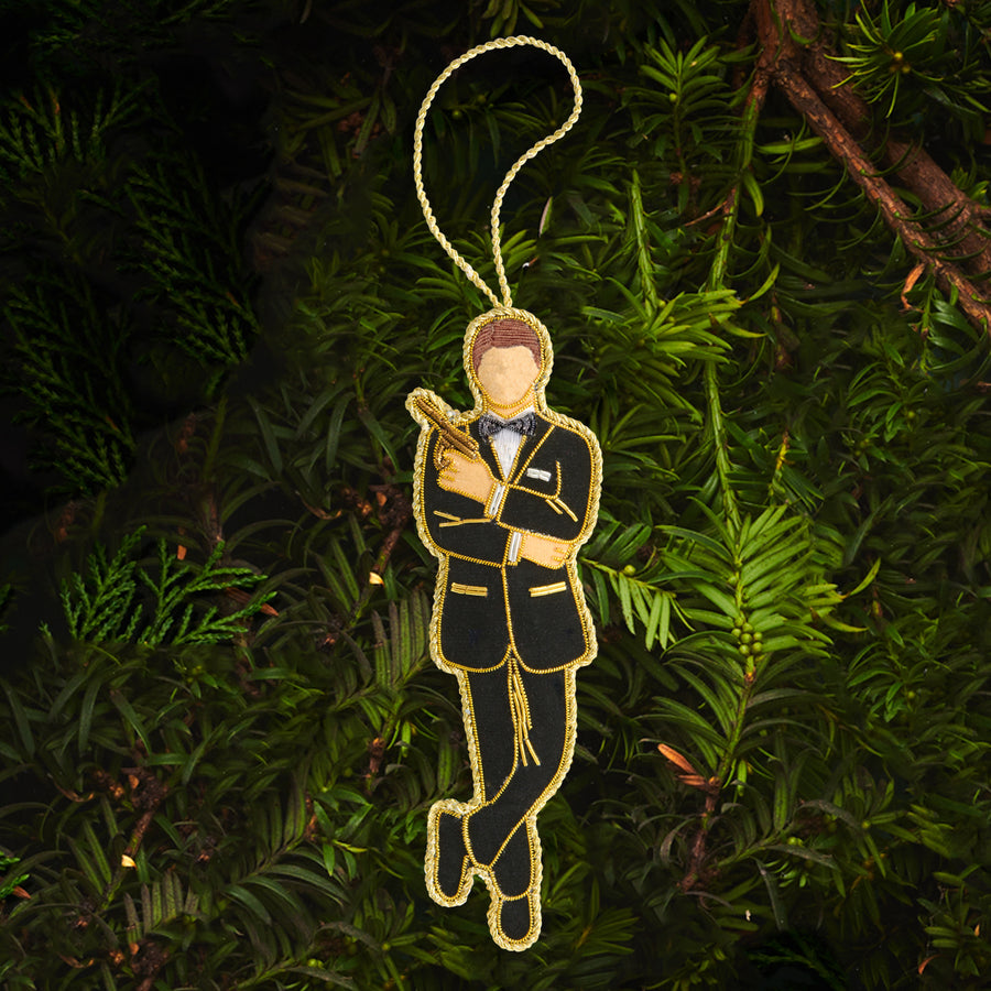 007Store James Bond In Black Tie Tree Decoration