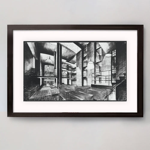 007Store James Bond Ken Adam Goldfinger Fort Knox Framed Art Print - Numbered Edition