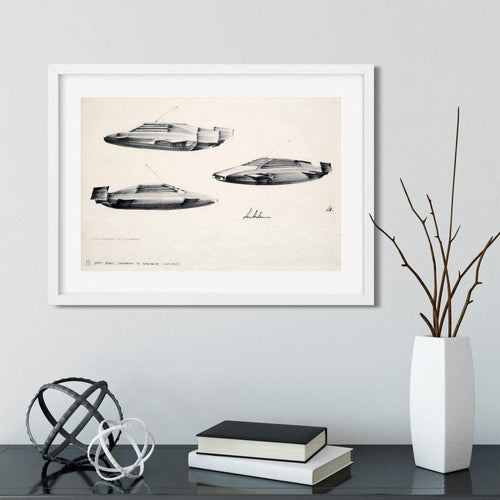 007Store James Bond Ken Adam Lotus Esprit Art Print - The Spy Who Loved Me Numbered Edition (Unframed)