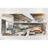 007Store James Bond Ken Adam Q’s Workshop Art Print - You Only Live Twice Numbered Edition (Unframed), view 2