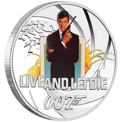 007Store James Bond Live And Let Die 1/2 oz Silver Proof Coin - By The Perth Mint