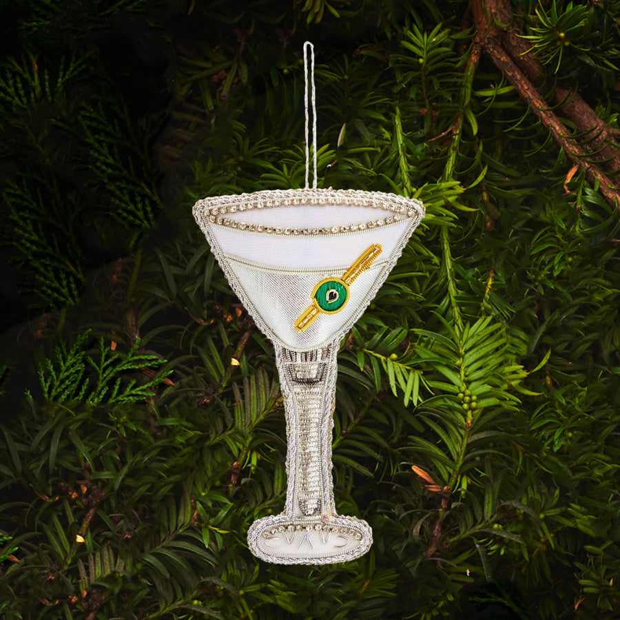 007Store James Bond Martini Glass Tree Decoration