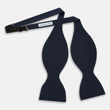 007Store James Bond Midnight Blue Silk Bow Tie - Casino Royale 20th Anniversary Edition - By Turnbull & Asser, view 4