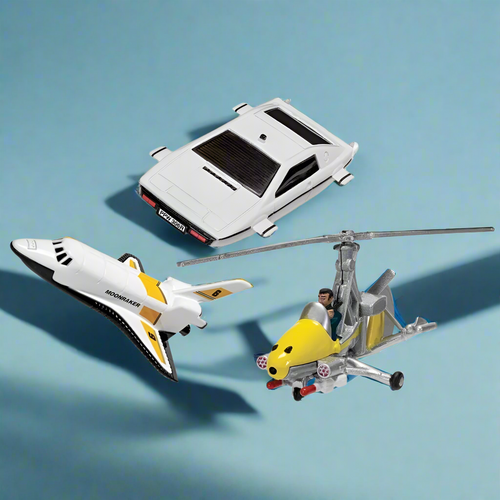 007Store James Bond Model Vehicle Trio - Little Nellie, Lotus Esprit & Moonraker Shuttle Edition - By Corgi