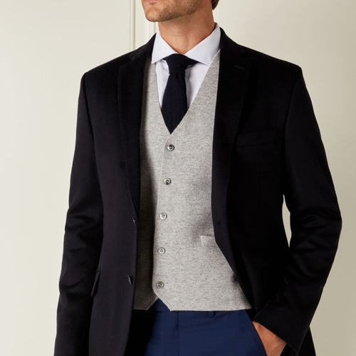 007Store James Bond Grey Cashmere Waistcoat - Goldfinger Edition - By N.Peal