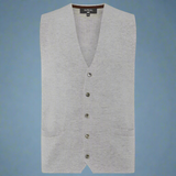 007Store James Bond Grey Cashmere Waistcoat - Goldfinger Edition - By N.Peal, view 3