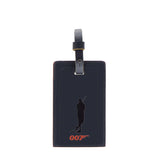 007Store James Bond Navy Leather Luggage Tag - Thunderball Edition - By Globe-Trotter, view 2
